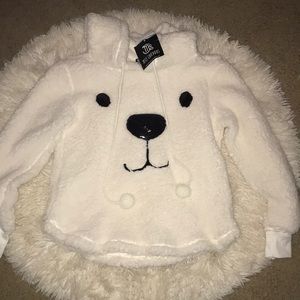 Plush long sleeve sweatshirt